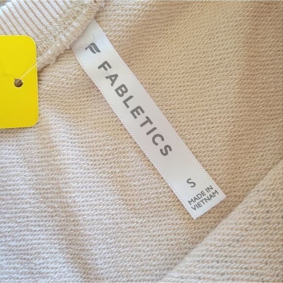 Fabletics Kourtney Sweatshirt Color Oats Blocked Paisley Small - Picture 4 of 8